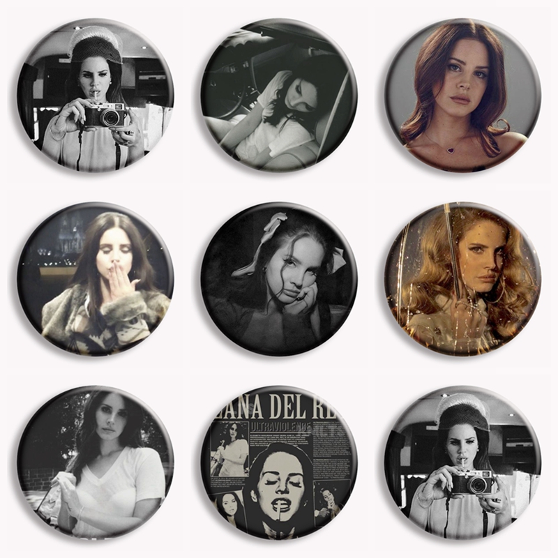 Collectible Vintage Brooches - Eu amo luna vintage artístico retro