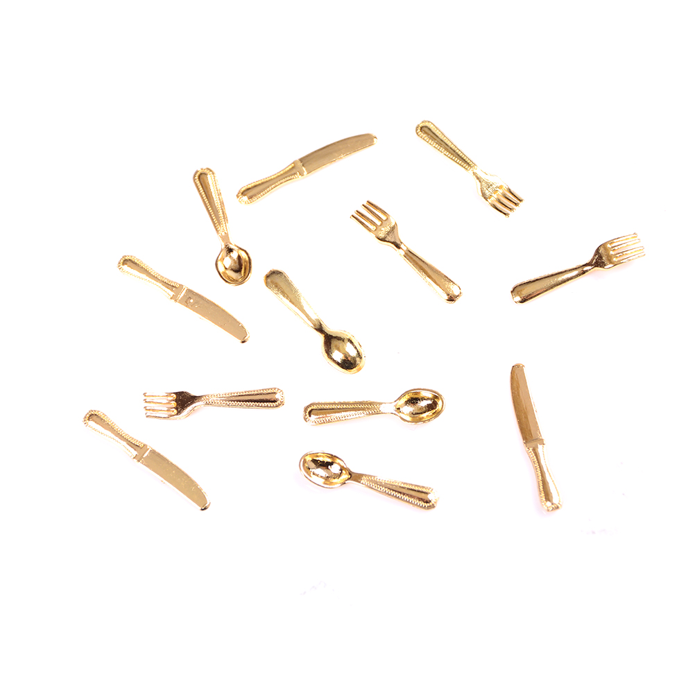 12 pçs 1:12 mini miniaturas ca - Vintage Collectible Spoons avaliação e preço