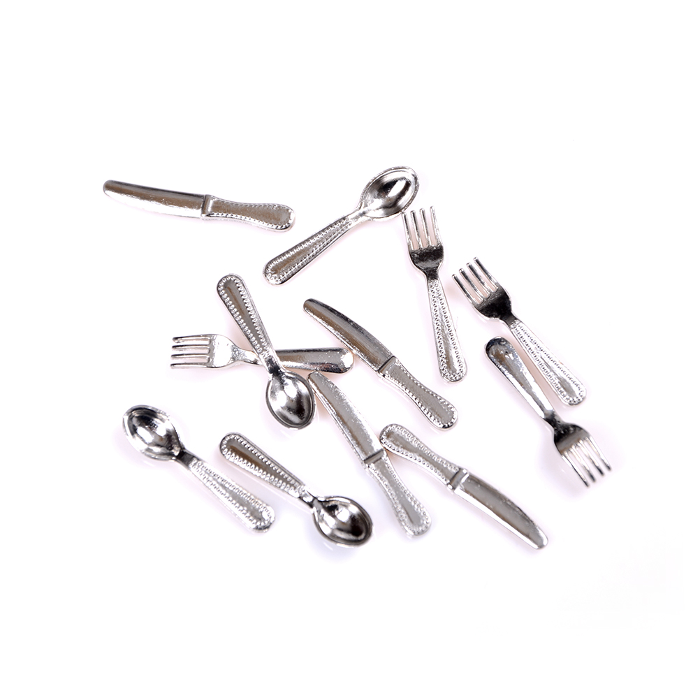12 pçs 1:12 mini miniaturas ca - Vintage Collectible Spoons avaliação e preço