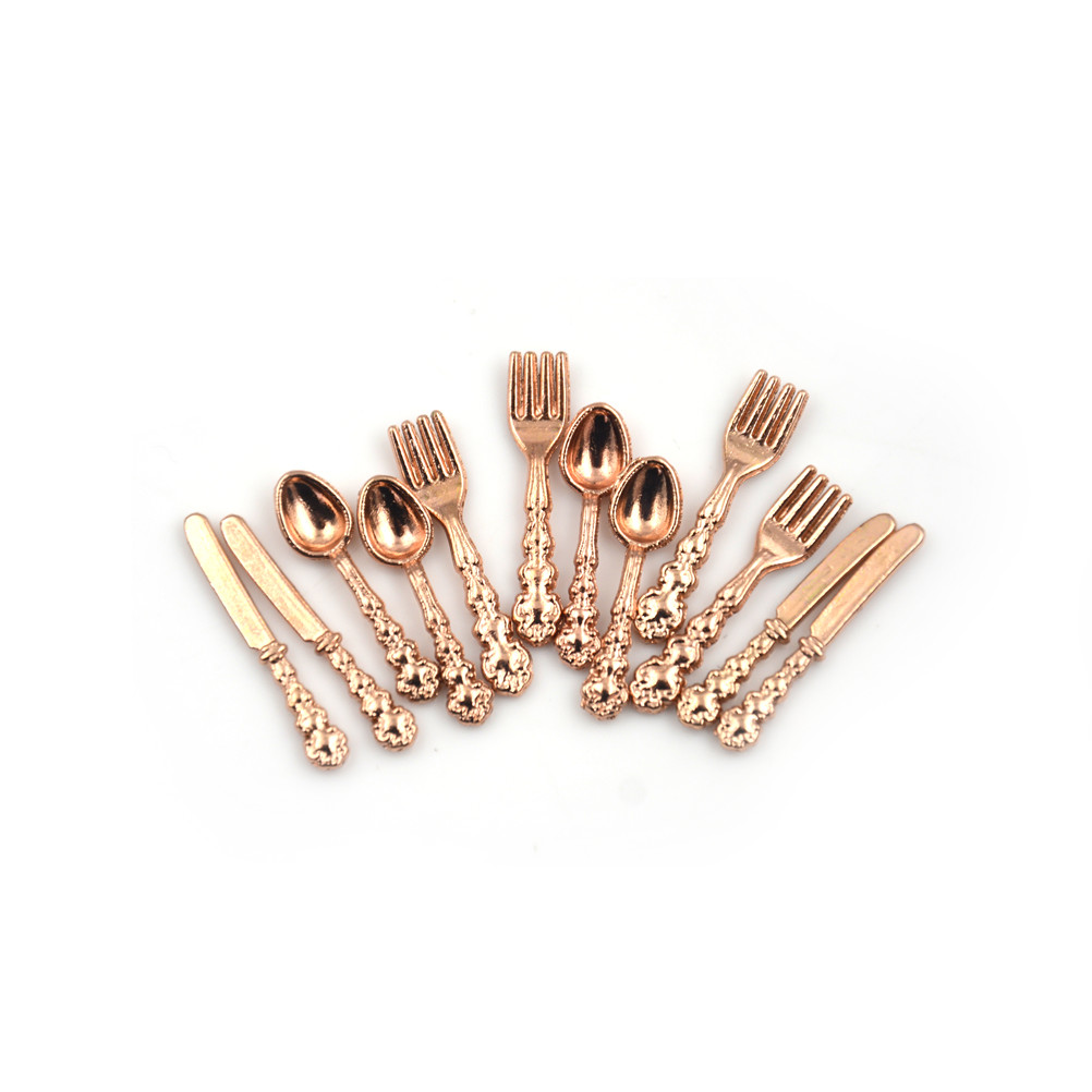 12 pçs 1:12 mini miniaturas ca - Vintage Collectible Spoons avaliação e preço