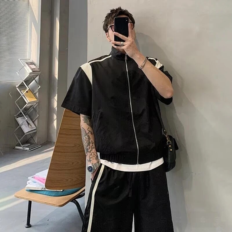 Agasalho masculino colorido co - Vintage Zipper avaliação e preço